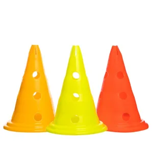 Конус-фішка для тренувань з отворами для штанги та тримачем зверху 30 см Помаранчевий