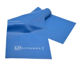Стрічка-еспандер для фітнесу та реабілітації U-POWEX Fitness band 0,4мм. (6,8 кг) Blue