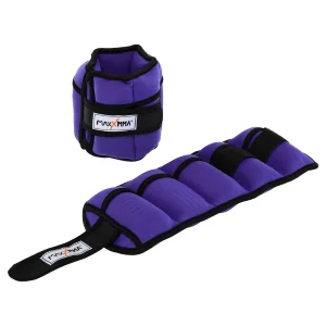 Обтяжувачі з регульованою вагою для рук та ніг MAXXMMA по 1,15 кг Фіолетовий