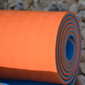 Yoga and fitness mat U-POWEX TPE Yoga mat Orange/Blue (183x61x0.6)