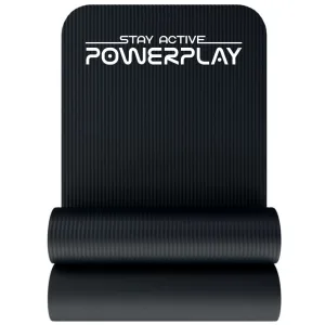 Килимок для йоги та фітнесу PowerPlay 4152 NBR Performance Mat чорний (183x61x1)