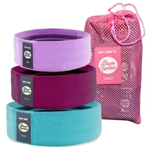 Набір тканевих гумок для фітнесу та спорту Power System PS-4097 Booty Band Set 3 шт.