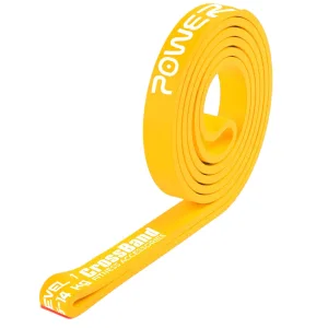 Еспандер петля гумка для фітнесу і кроссфіту PowerPlay 4115 Power Band Light Жовта 1 - 7 кг