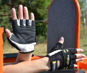 Рукавички для фітнесу Power System PS-2100 Basic EVO Black/Yellow Line - S