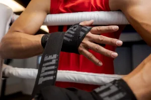 Бинти для боксу TITLE Boxing Power-Flex Elite 180" Black (4,5м.)