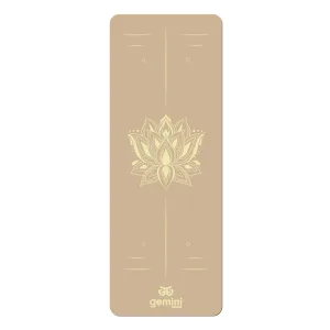 Килимок для йоги каучуковий поліуретан Pro ILLustration Sport Pro 183 см*68 см*5 мм бежевий