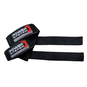 Лямки для тяги Power System PS-3400 Power Straps чорний/червоний