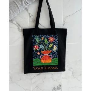 Екошопер BookOpt BK4084 YAYOI KUSAMA квіти, чорний