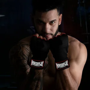 Бинти рукавиці PowerPlay 3096 з гелевими подушечками Чорні - S