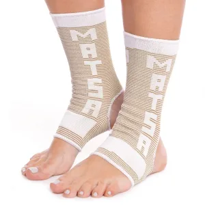 Бандаж на гомілковостоп еластичний MATSA розмір ML 2 шт L - Білий/Бежевий