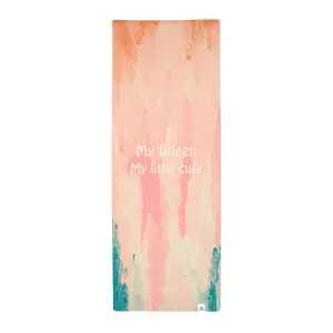 Килимок для йоги каучуковий лляний Sport 183 см 68 см 4 мм Queen