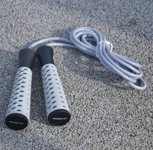 Скакалка PowerPlay 4206 Jump Rope PRO+ сіро-чорна (2,75m.)