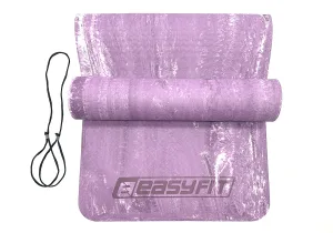 Коврик для йоги и фитнеса EasyFit PER Premium Mat 8 мм фиолетовый