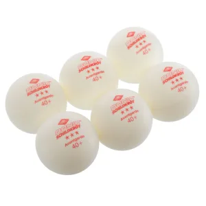 Кулі для настільного тенісу 6 штук DONIC AVANTGARDE 3* білий 40+