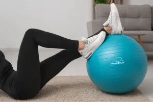 М'яч для фітнесу фітбол PowerPlay 4001 Ø65 cm Gymball м'ятний + помпа