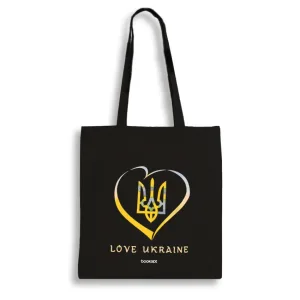 Екошопер BookOpt BK4036 Love Ukraine чорний