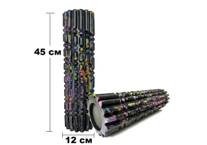 Масажний ролик EasyFit Morze 45 см Чорний