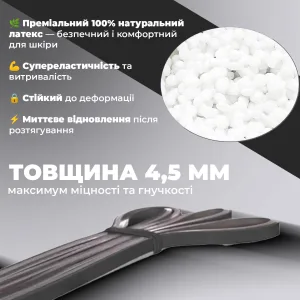 Еспандер-петля (гумка для фітнесу і кроссфіту) PowerPlay 4116 Double Colors чорно/сіра (2-7 кг)