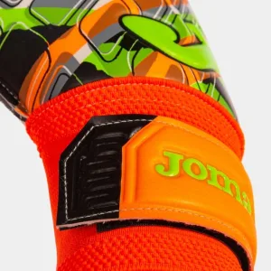 Воротарські рукавички Joma CALCIO 23 салатові з помаранчевим