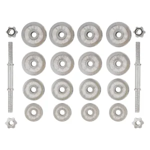 Гантелі розбірні хромовані 2 шт по 10 кг - 2 х 10 кг