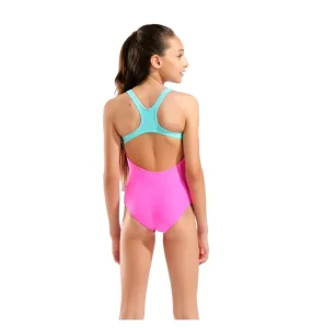 Сплошной купальник Arena Lines Swimsuit Swim Pro Back L детский 164 см розовый