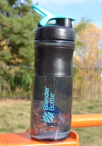 Шейкер спортивний пляшка BlenderBottle SportMixer Flip 820 мл чорний/Teal