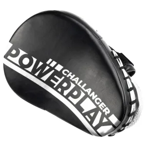 Лапи боксерські PowerPlay 3041 Challanger чорно-біліі PU [пара]