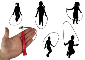 Швидкісна скакалка EasyFit Speed Cable Rope 3 м зі стальним тросом червона