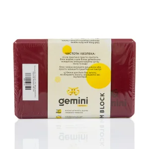 Блок для йоги 180 г 23×15х7,5 см Червоний