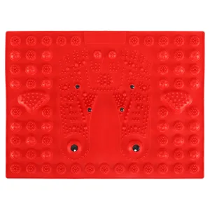 Коврик ортопедический массажный с магнитами красный