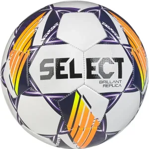 М'яч футбол Select Brillant Replica v24 №5 білий-фіолетовий (Оригінал)