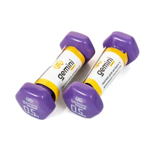 Гантелі Sport для фітнесу з вініловим покриттям 2 шт по 0,5 кг GSD-0.5PUR