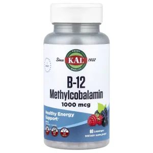 B12 Methylcobalamin 1000 мкг - 60 пастилок Ягода