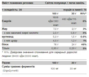 Whey Light - 2,3 кг ваніль