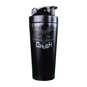 Qhush Steel Shaker - 750 мл, чорний