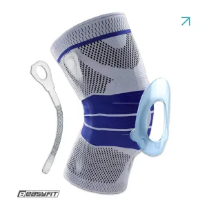 Бандаж (фіксатор) колінного суглоба з ребрами жорсткості та силіконовою вставкою. Розмір XL