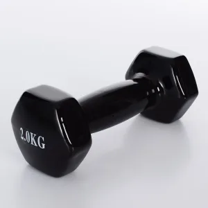 Гантель для фітнесу з вініловим покриттям 2 шт - 2 кг