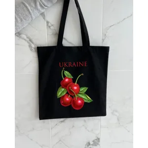 Екошопер BookOpt ВК4078 Ukraine Вишенька, Чорний