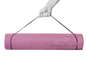 Килимок для йоги та фітнесу PowerPlay 4010 PVC Yoga Mat рожевий 173x61x0,6