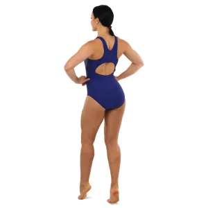 Купальник для плавання жіночий злитий Синій EUKIVNTH 3XL