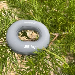 Еспандер кистьовий силіконовий PowerPlay PP-4336 Hand Grip Large 25 кг. сірий