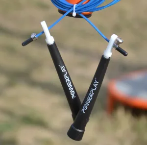 Скакалка швидкісна PowerPlay 4202 Ultra Speed Rope синя 2,9 m.