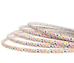 Обруч Bamsic "звездочка" 75 см цельный гимнастический пластиковый