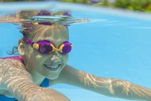 Окуляри для плавання Bestway 7+ 21065 Рожево-Помаранчевий