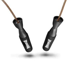 Скакалка шкіряна PowerPlay 4214 Leather Jump Rope Чорна 2,75 см.
