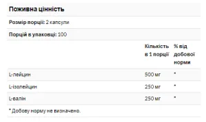 BCAA 1000 - 200 капсул