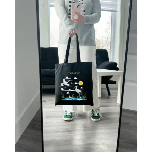 Екошопер BookOpt ВК4065 Ukraine «журавлі» символ щастя чорний