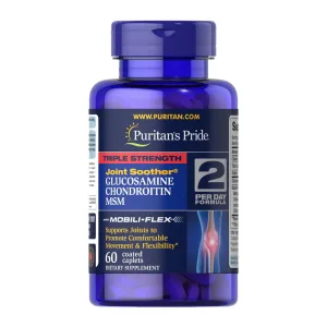 потрійної сили Glucosamine & Chondroitin with MSM 60 таблеток