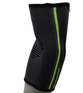 Компресійний налокітник MadMax MFA-283 3D Compressive elbow support Dark grey/Neon green (1шт.) M