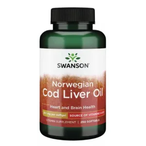 Norwegian Cod Liver Oil - 350 мг - 250 софтгелів